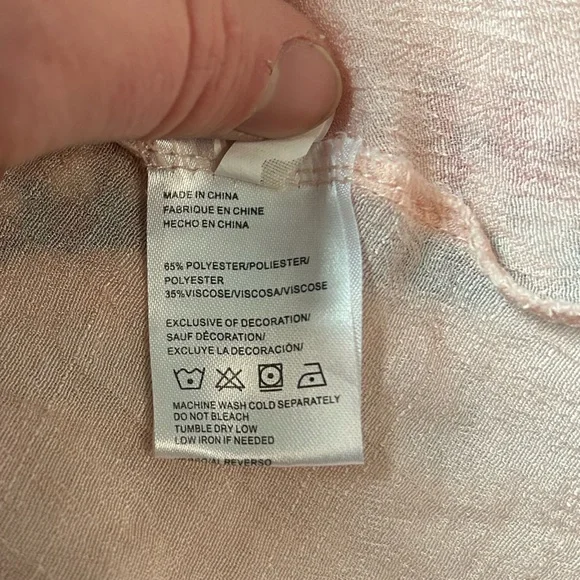 Beach By Exist Peach Embroidered Tunic with Multicolor Crochet Trim - Picture 5 of 5